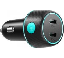 Car charger Joyroom CCN02, 2x USB-C PD 70W (black) CCN02