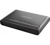 Axagon USB 3.2 Gen 2 adapter for connecting NVMe M.2 SSDs and SATA 2.5"/3.5" drives with cloning function. ADSA-CC