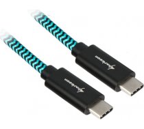 Sharkoon USB 3.1 A-C black / blue 1.0m - Aluminum + Braid 4044951027125