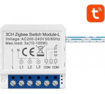 Smart Switch Module ZigBee Avatto LZWSM16-W3 No Neutral TUYA LZWSM16-W3