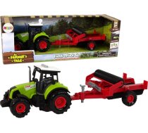 Bērnu traktors ar sarkanu piekabi LN15219