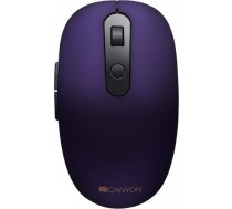 CANYON MW-9, 2 in 1 Wireless optical mouse with 6 buttons, DPI 800/1000/1200/1500, 2 mode(BT/ 2.4GHz), Battery AA*1pcs, Violet, silent switch for right/left keys, 65.4*112.25*32.3mm, 0.092kg CNS-CMSW09V