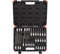 GEDORE Red screwdriver socket set, 1/2 (black/red, 32 pieces, TORX, in case) 3301577 R68003032