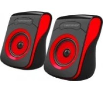 Esperanza usb stereo skaļruņI 2.0 flamenko melns/sarkans. 6W EP 140 KR