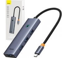 4in1 Hub Baseus UltraJoy USB-C do USB 3.0 (space grey) B0005280A813-03