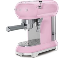 Smeg ECF01PKEU Pink 50's Style Aesthetic Espresso Manual Coffee Machine ECF01PKEU