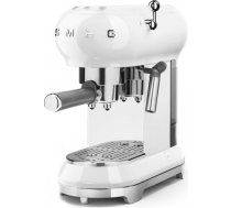 Smeg ECF01WHEU White 50's Style Aesthetic Espresso Manual Coffee Machine ECF01WHEU