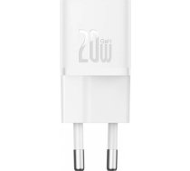 Mini wall charger Baseus GaN5 20W (white) CCGN050102