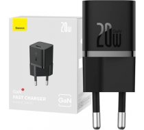 Mini wall charger Baseus GaN5 20W (black) CCGN050101