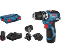 Urbjmašīna-skrūvgriezis Bosch GSR 12V-35 FC Professional; 18 V; 2x3,0 Ah 06019H3009