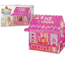Import Leantoys Princess Ice Cream Tent Ice Cream Shop for Kids Pink Lights Stars 10516-UNIW