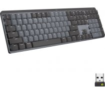 Logitech MX Mechanical graphite, LEDs white, Kailh Choc V2 low profile BLUE, Logi Bolt, USB/Bluetooth, US 920-010759