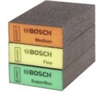 Bosch EXPERT S471 standard sanding block set, 3 pieces, sanding sponge (multicolored, 97 x 69 x 26mm) 2608901175