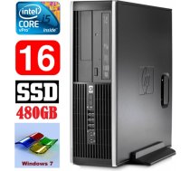 HP 8100 Elite SFF i5-650 16GB 480SSD DVD WIN7Pro PG5255