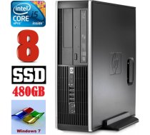 HP 8100 Elite SFF i5-650 8GB 480SSD DVD WIN7Pro PG5223