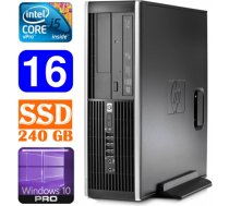 HP 8100 Elite SFF i5-650 16GB 240SSD DVD WIN10Pro PG5396