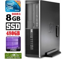 HP 8100 Elite SFF i5-650 8GB 480SSD GT1030 2GB DVD WIN10Pro RW5375