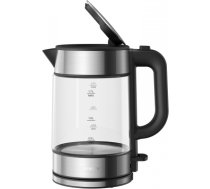 Xiaomi Electric Glass Kettle EU Electric, 2200 W, 1.7 L, Glass, 360° rotational base, Black Stainles BHR7423EU