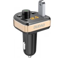 Car charger Dudao R2Pro, 3-in-1, 2x USB, transmitter FM Bluetooth (black) R2PRO