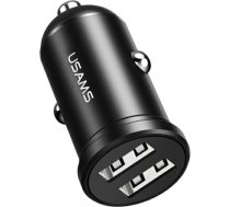 USAMS Ład. sam. 2xUSB 2,4A Mini czarny|black CC114TC01 (US-CC114) CC114TC01