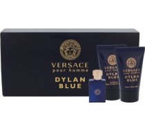 Versace Pour Homme Dylan Blue Zestaw dla mężczyzn EDT 5 ml + Żel pod prysznic 25 ml + Balsam po goleniu 25 ml 74395