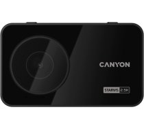 Canyon DVR25GPS, 3.0'' IPS (640x360), touch screen, WQHD 2.5K 2560x1440@60fps, NTK96670, 5 MP CMOS Sony Starvis IMX335 image sensor, 5 MP camera, 140° Viewing Angle, Wi-Fi, GPS, Video camera database, USB Type-C, Supercapacitor CND-DVR25GPS