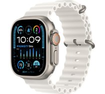 Apple Watch Ultra 2 GPS + Cellular, 49mm Titanium Case with White Ocean Band MREJ3EL/A