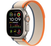 Apple Watch Ultra 2 GPS + Cellular, 49mm Titanium Case with Orange/ Beige Trail Loop - S/ M MRF13EL/A
