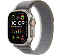 Apple Watch Ultra 2 GPS + Cellular, 49mm Titanium Case with Green/ Grey Trail Loop - S/ M MRF33EL/A