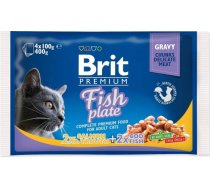 BRIT Premium Cat Fish Plate - wet cat food - 4x100g