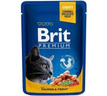 BRIT Premium Cat Salmon&Trout - wet cat food - 100g