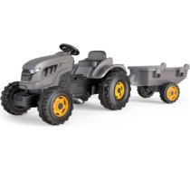 Liels miniatūrs traktors ar piekabi -Smoby, pelēks LE12239
