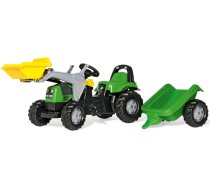Rolly Toys pedāļu traktors ar piekabi un lāpstu, zaļš LE6110