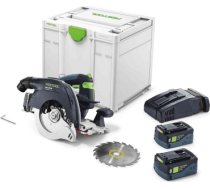 Akumulatora ripzāģis Festool HKC 55 5,0 EBI-Plus-SCA 18 V; 2x5,0 Ah akum. 577678