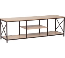 TV galds STUDY 140 × 40 × 46,5 cm – ozols / melns 40851
