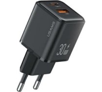 USAMS Ład. siec. 1xUSB+1xUSB-C PD30W 3A (only head) PD3.0 Fast Charging czarny|black X-ron Series CC189TC01 (US-CC189) CC189TC01