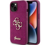Guess Fixed Glitter Big 4G Case Aizsargapvalks Priekš Apple iPhone 15 GUHCP15SHG4SGU