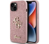 Guess Glitter Script Big 4G Back Case Aizsargapvalks Priekš Apple iPhone 15 Plus GUHCP15MHG4SGP