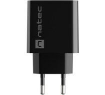 NATEC USB CHARGER RIBERA USB-A+USB-C 20W PD BLACK NUC-2062