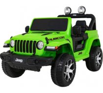 Jeep Wrangler Rubicon elektriskais divvietīgais automobilis, zaļš RA12994