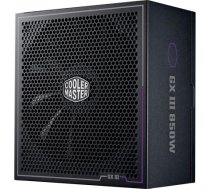 Power Supply COOLER MASTER 850 Watts Efficiency 80 PLUS GOLD PFC Active MTBF 100000 hours MPX-8503-AFAG-BEU MPX-8503-AFAG-BEU