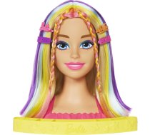 Lalka Barbie Mattel Głowa do stylizacji Neonowa tęcza Blond włosy HMD78 HMD78