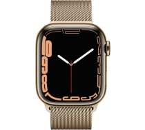 Apple Watch Series 7 41mm Stainless steel GPS+Cellular - Gold (Atjaunināts, stāvoklis Ļoti labi) PF6MD2FMXD