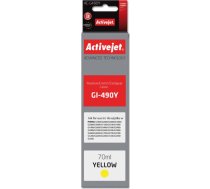 Activejet AC-G490Y ink for Canon printer; Canon GI-490Y replacement; Supreme; 70 ml; yellow AC-G490Y