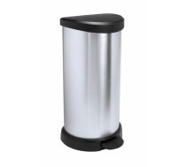 Curver Pedāļspainis metalizēts Deco Bin 40L sudraba 0802150582