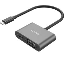 UNITEK ADAPTER USB-C - HDMI 4K, VGA FULLHD M/F V1168A