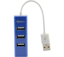 Sbox H-204 USB 4 Ports USB HUB blueberry blue H-204BL