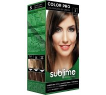 EC SUBLIME PROFESSIONAL HAIR COLOR CREAM COLOR PRO 5 LIGHT CHESTNUT 50 ML - Matu krāsa ar keratīnu TUR05