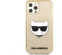 KLHCP12MCHTUGLGO Karl Lagerfeld Choupette Head Glitter Case for iPhone 12|12 Pro 6.1 Gold KLHCP12MCHTUGLGO