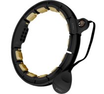 Vingrošanas riņķis HHM13 HULA HOOP BLACK/GOLD MAGNETIC WITH WEIGHT + COUNTER HMS ABI_5907695554687